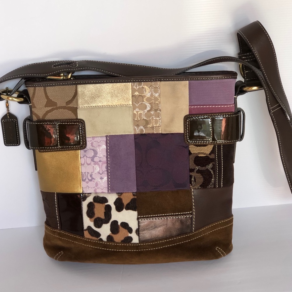 Coach Patchwork Bag Purse New Cond Used Once - Picture 2 of 4